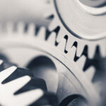 engine gear wheels, industrial background